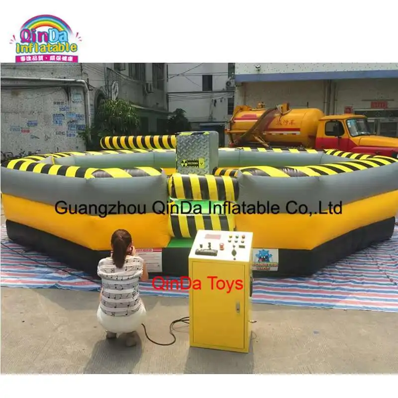 Eliminador de limpieza inflable al aire libre comercial, desafío de fusión inflable a la venta