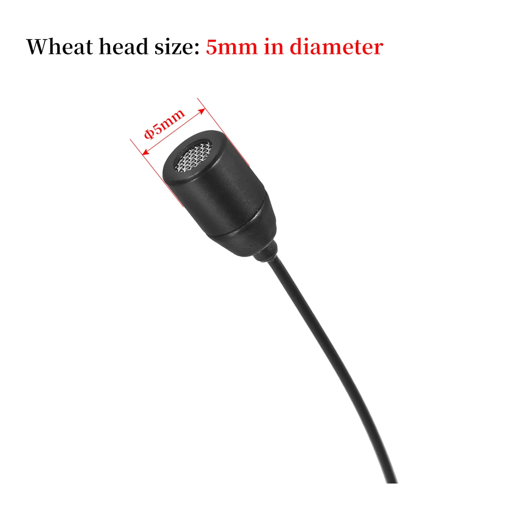 ميكروفون سماعة رأس أسود أحادي الاتجاه من iiimymic لـ Sennheiser AKG Shure Audio Technica 3.5 مللي متر قفل 4 دبوس 3pin ميكروفون للرأس