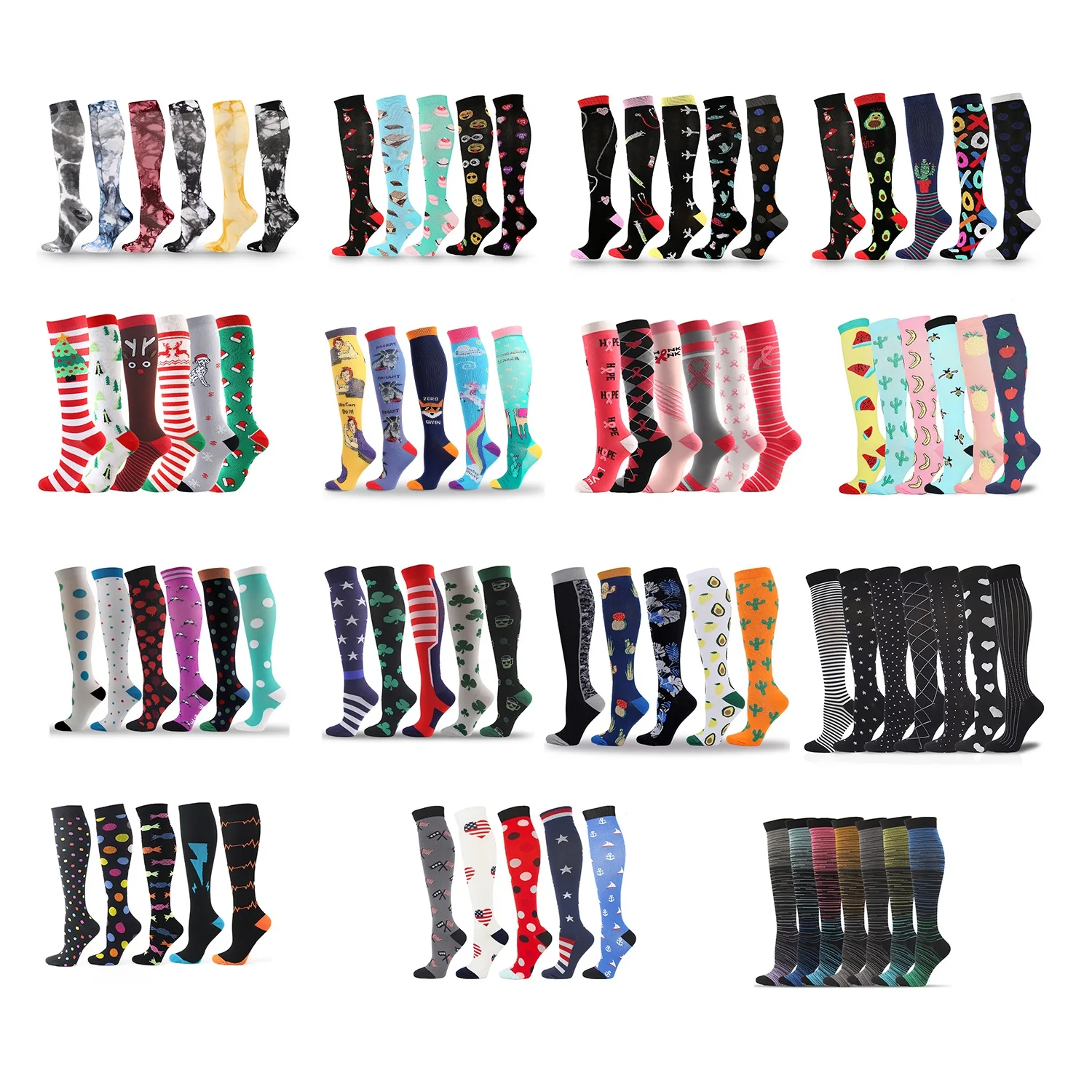 

Compression Sock Wholesale Women Sports Socks Kness High Medias De Compresion Bas De Compression Men