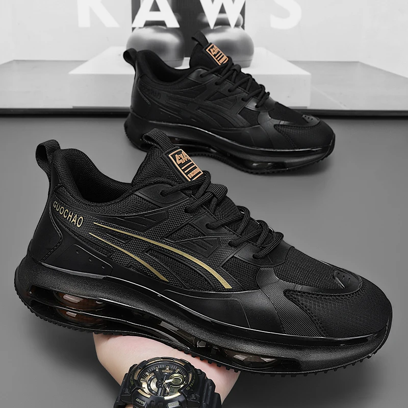 

Дышащая повседневная мужская обувь с толстой сеткой, весна 2024, новая мужская спортивная обувь, уличные удобные противоскользящие кроссовки для мужчин 7