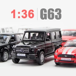 RMZ 시티 1/36 메르세데스 벤츠 G63 AMG SUV 합금 자동차 모델, 다이캐스트 금속 장난감 오프로드 차량 자동차 모델 시뮬레이션 컬렉션 선물