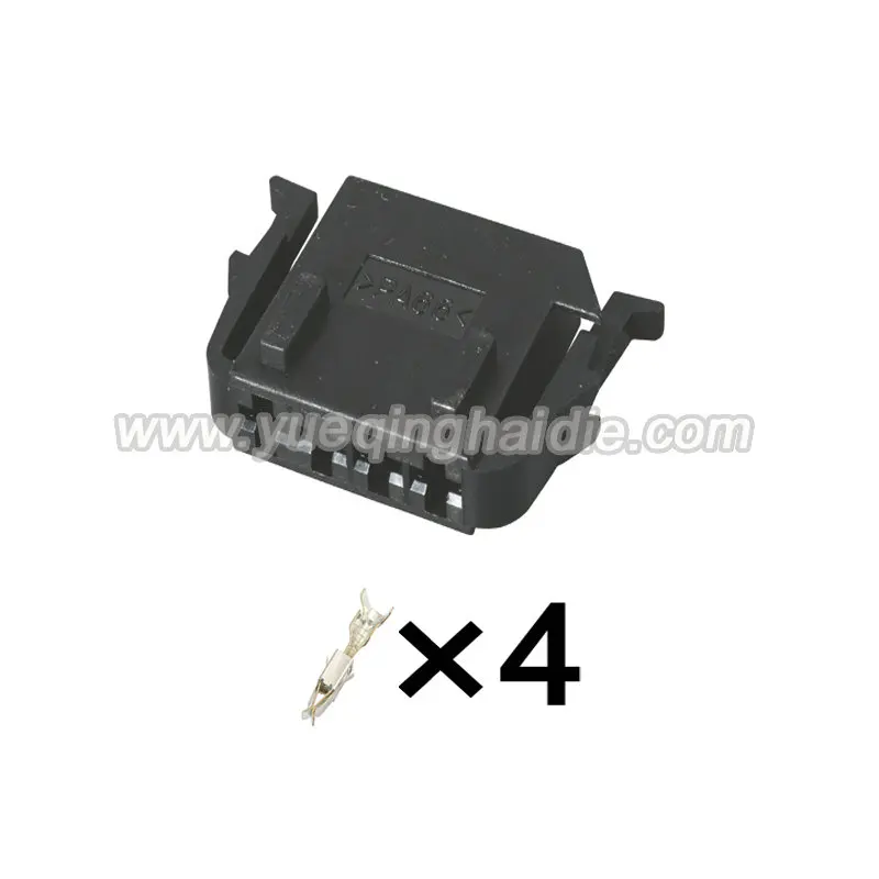 4 Hole Car Starter Unsealed Socket With Terminal Auto Brake Light Switch Plug 1-929591-1 /1-929599-1 For VW Audi