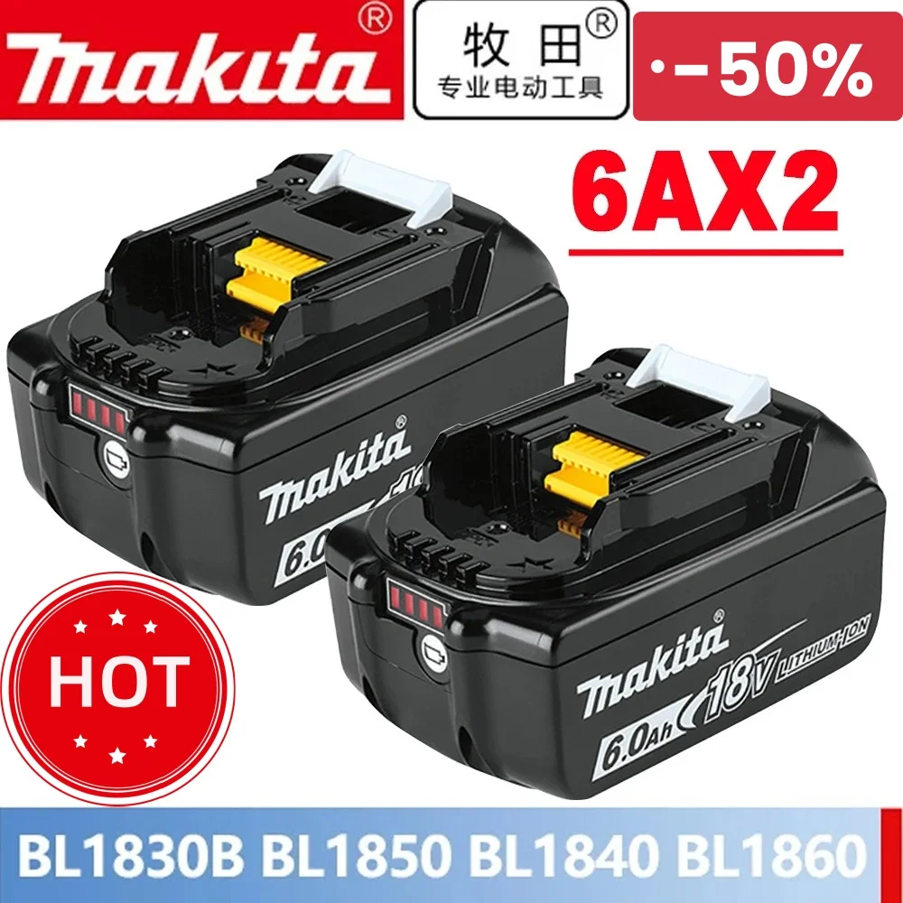 

100% Genuine/Original Makita 18v battery bl1850b BL1850 bl1860 bl 1860 bl1830 bl1815 bl1840 LXT400 6.0Ah for makita tools drill