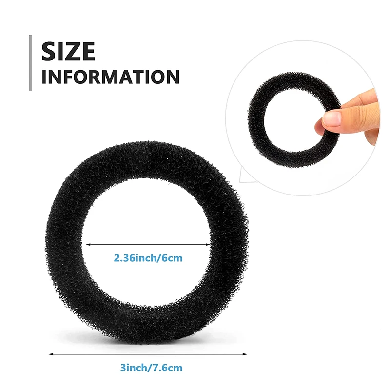 4개입 애완동물 분수 필터, 고양이 음수 분수용 원형 필터 폼, 고양이 물 스펀지 필터, 고양이 분수 교체용