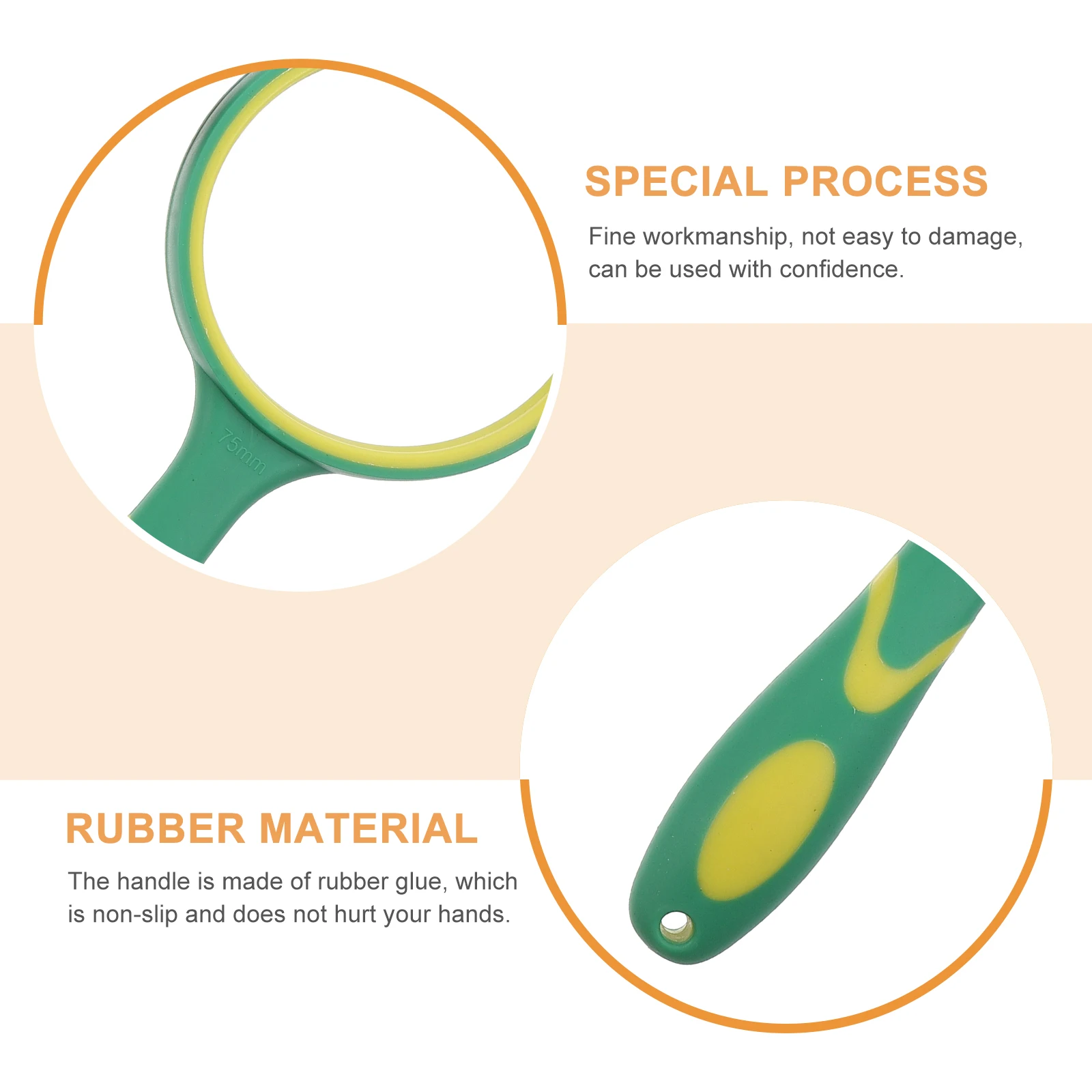 

Supple Rubber Handheld Magnifiers 10x Magnification For Clear Sight In Reading And Outdoor Exploration By Kids And Seniors