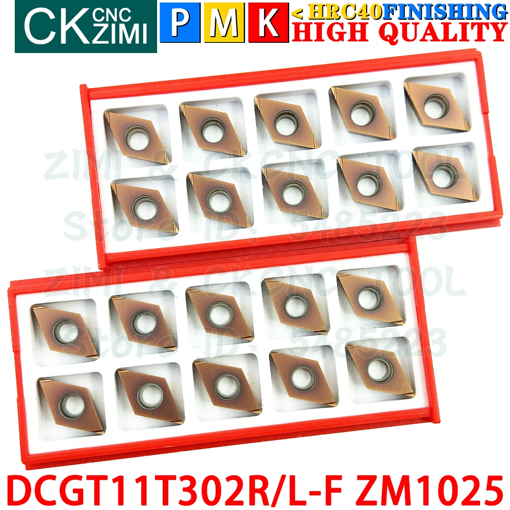 DCGT11T302R-F ZM1025 DCGT11T302L-F ZM1025 Inserti in carburo Lavorazioni meccaniche di precisione Utensili per inserti per tornitura esterna Tornio meccanico per metalli DCGT11T3 DCGT 11T3 CNC Utensili da taglio
