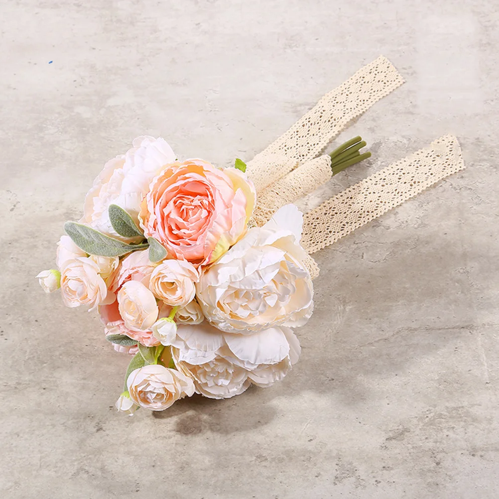 

Artificial Roses Plastic Plants Simulation Flowers for Wedding Bouquet Bride Bridesmaid Daisy Decoration DIY Vase Arranging