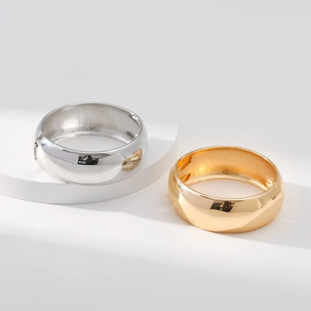 سبيكة واسعة مفتوحة الإسورة الذهب والفضة الأقلية تصميم الكفة أساور مجوهرات اكسسوارات مبالغ فيها مبالغ فيها سوار هدية #3