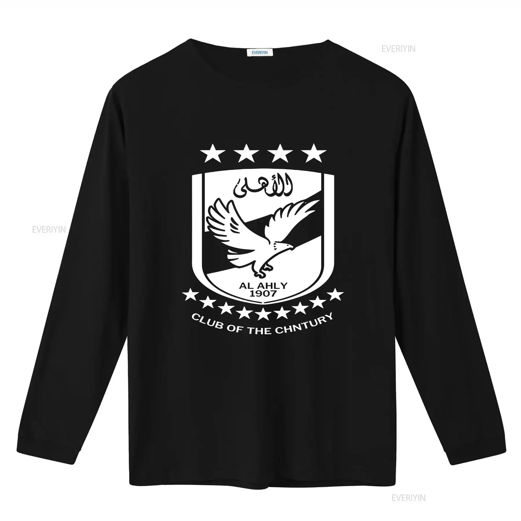 تي شيرت Al Ahly SC للمشجعين المصريين جميع المقاسات ملابس الشارع المغسولة العتيقة ملابس مصممة قليلاً للارتداء اليومي أوم #3