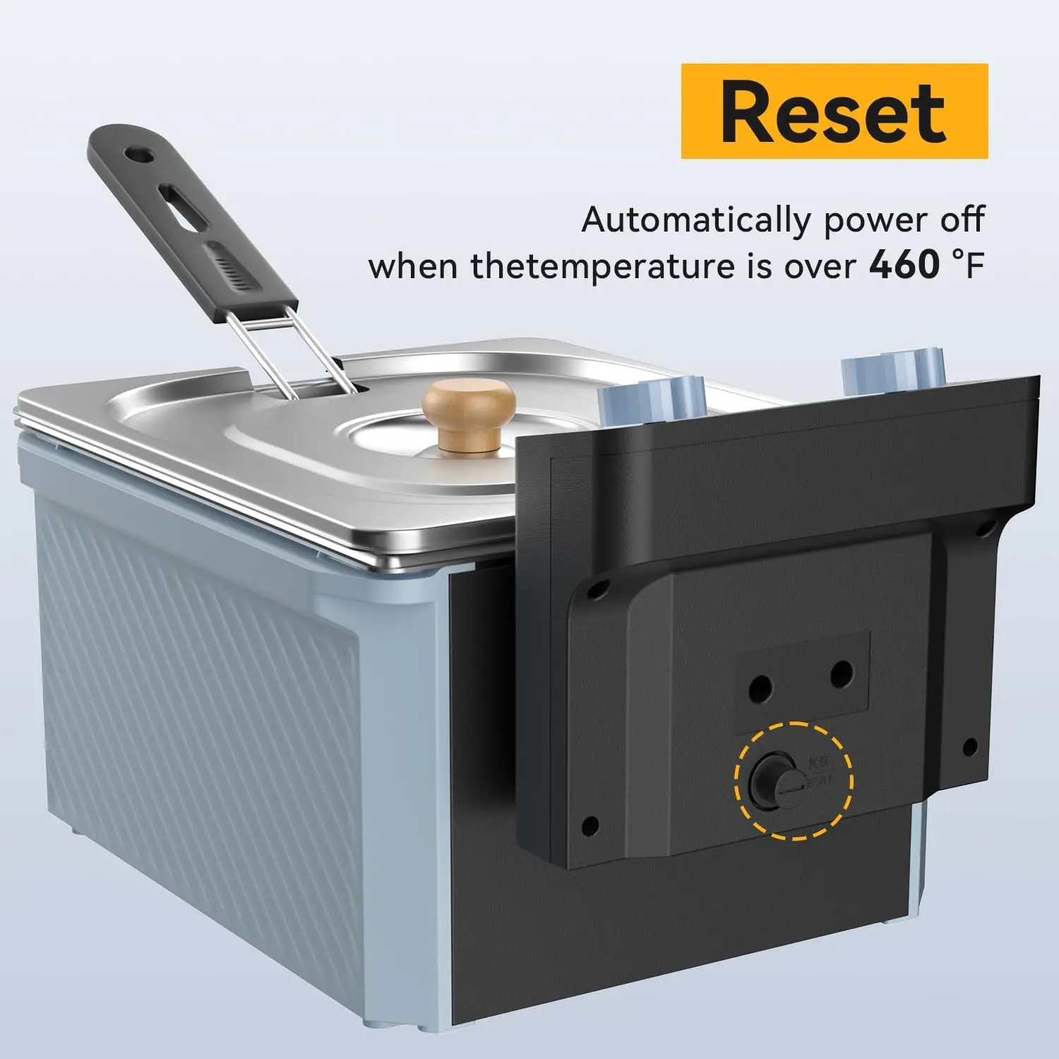 Friteuse électrique en acier inoxydable, 1700W 10.6QT, avec grands paniers et contrôle précis de la température, pour restaurant ou maison