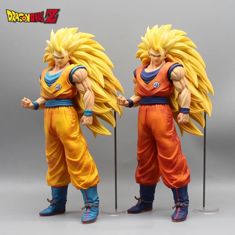 

Dragon Ball Figures Super 3 Goku Super Saiyan Yellow Hair Standing Posture 30cm Gk Figurine Anime Surrounding Model Ornament Toy