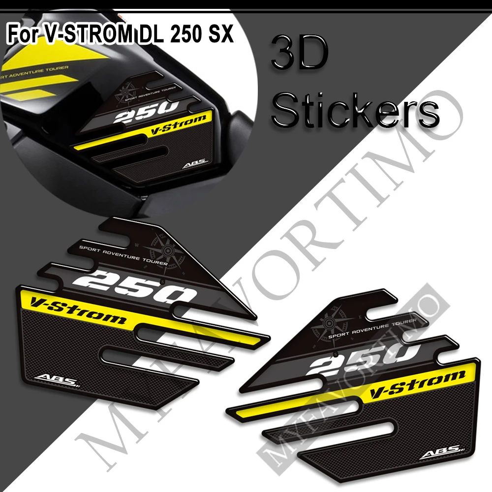 For Suzuki VSTROM V STROM DL 250 SX 250SX Adventure Motorcycle Stickers Tank Pad Decals Protector 2016 2017 2018 2019 2020 2021