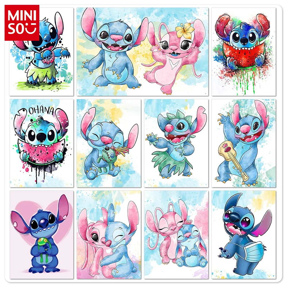 Disney Stitch Diamond Painting Cartoon Children's Bedroom Decoration 5D Diy Full Round/Square Mosaic Embroidery Handmade Gift