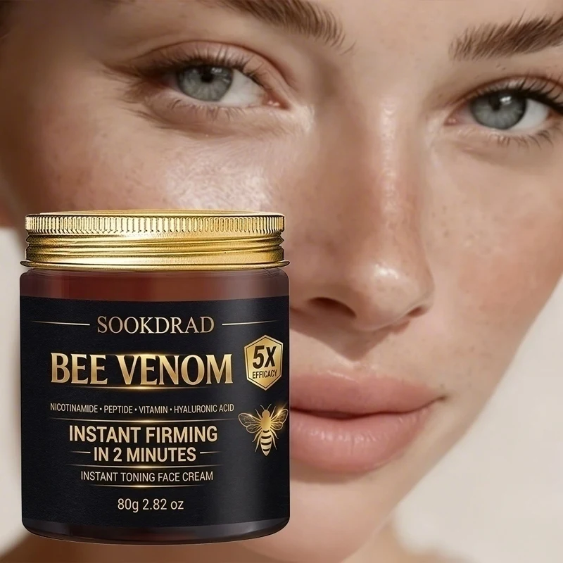 Bee Venom Instant Firming Face Cream, 80g, Nicotinamide, Peptide, Daily Use, Fresh Feel