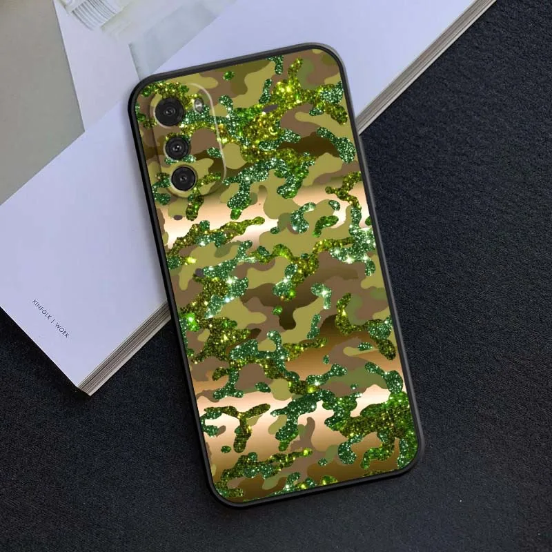 تصميم نمط التمويه لموتورولا G85 Edge 50 G24 G35 G14 G04 40 G72 G34 G G54 G13 G32 5G غطاء هاتف أسود