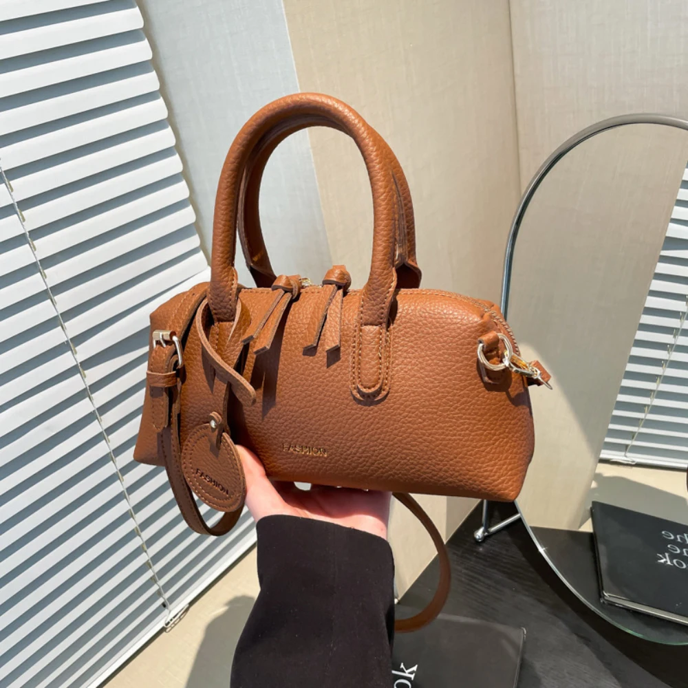 

Delicate Lychee Pattern Handbags Women Casual All-Match Zipper Crossbody Bag Daily Versatile Commute One Shoulder Bags