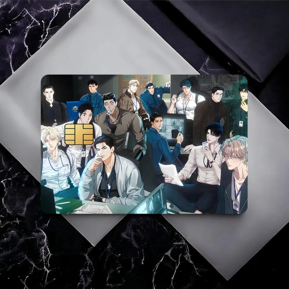 الكلاسيكية Comic-Jinx Bl-Lezhin فيلم الجلد غطاء بطاقة الائتمان ملصقات 4 قطعة الخصم الجبهة الديكور البنك حافلة تمرير مقاوم للماء