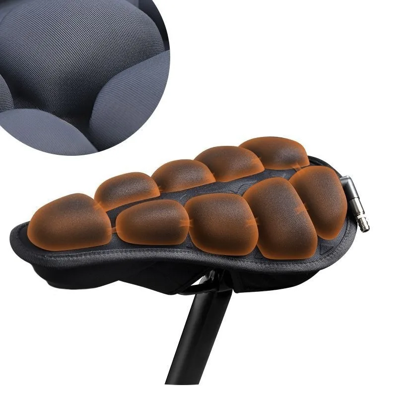 دراجة الطريق الجبلية قابلة للطي وقابلة للنفخ وناعمة ومريحة وخفيفة الوزن وسادة هوائية ثلاثية الأبعاد غطاء مقعد الدراجة ملحقات الدراجة #5