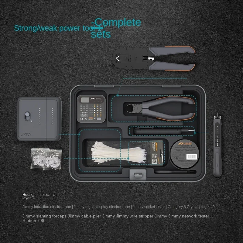 Household Tool Kit Combination Set Luggage Box Woodworking Repair Group Electrician Hardware