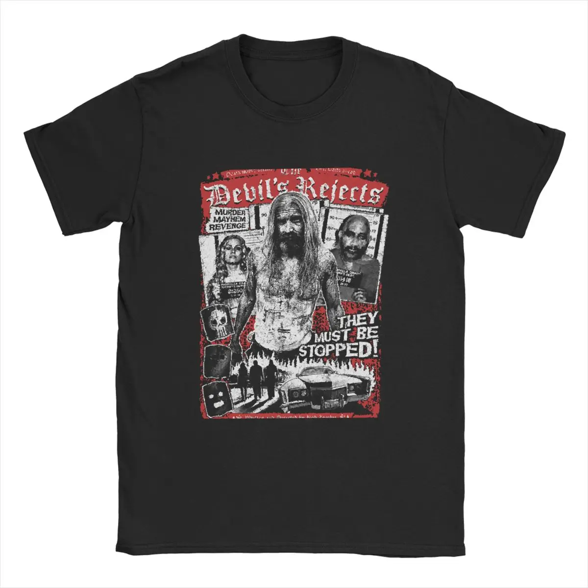 Scary Movie The Devils Rejects Horror Halloween Vintage Pure Cotton Tees House of 1000 Corpses Gifts Clothing New Arrival