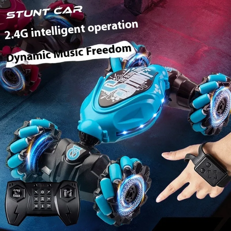 RC Car Remote Control Stunt Toy 4WD 1:18 Gesture Sensing Drift Cars Twist Climbing Off Road Kids Girl Gift Children Toys