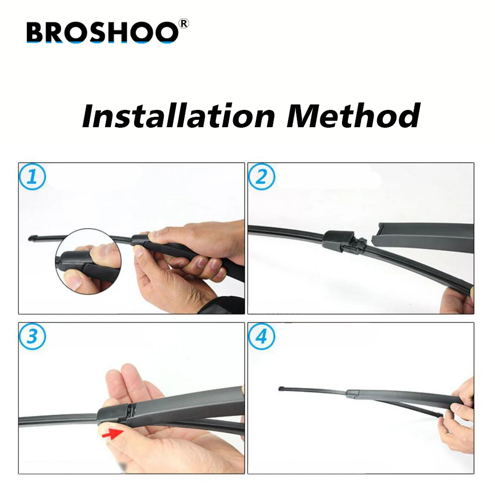 BROSHOO Car Rear Wiper Blade Blades Back Windscreen Wiper Arm For Skoda Octavia MK2 Hatchback (2009-2014) 405mm,Car Styling