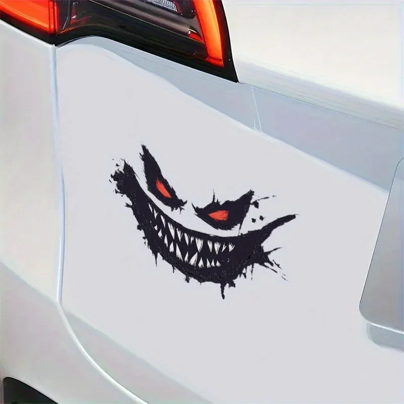 قطعة واحدة من ملصق الفينيل Sinister Grin - ملصق منفعل للسيارات وأجهزة الكمبيوتر المحمولة وألواح التزلج - مثالي لعشاق الفن القوطي والظلام #2