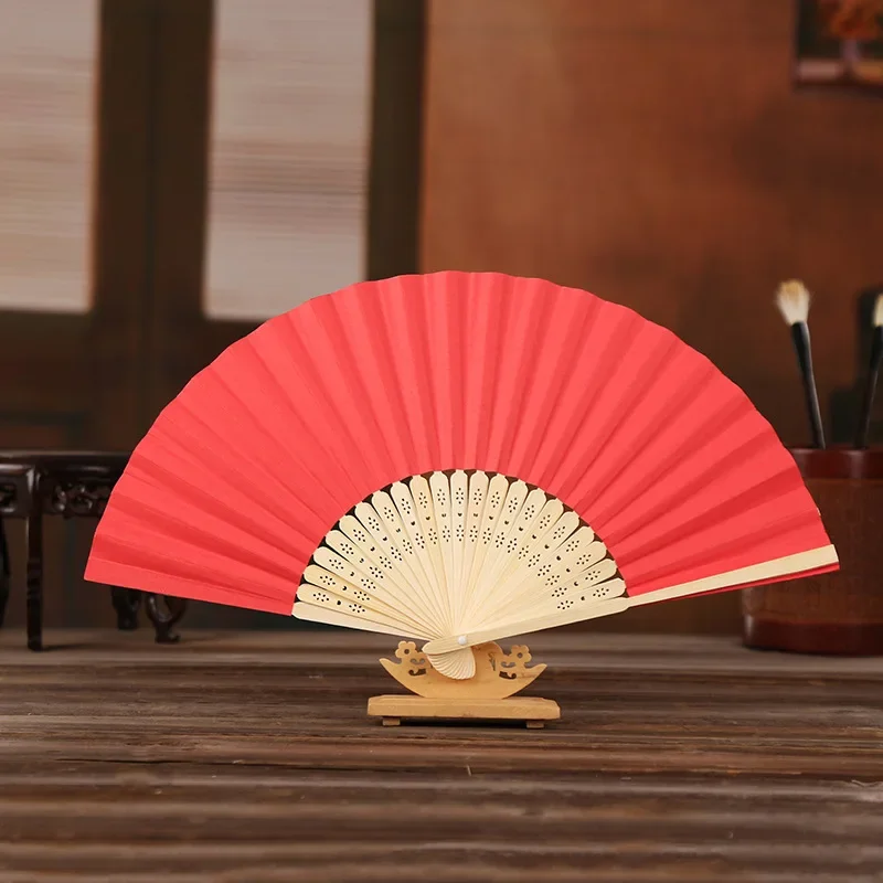 Paper Bamboo Folding Hand Fan Wedding Engraved Fans Party Decor Art Craft Hand-Painted Chinese Dance Fan Home Ornaments Gifts