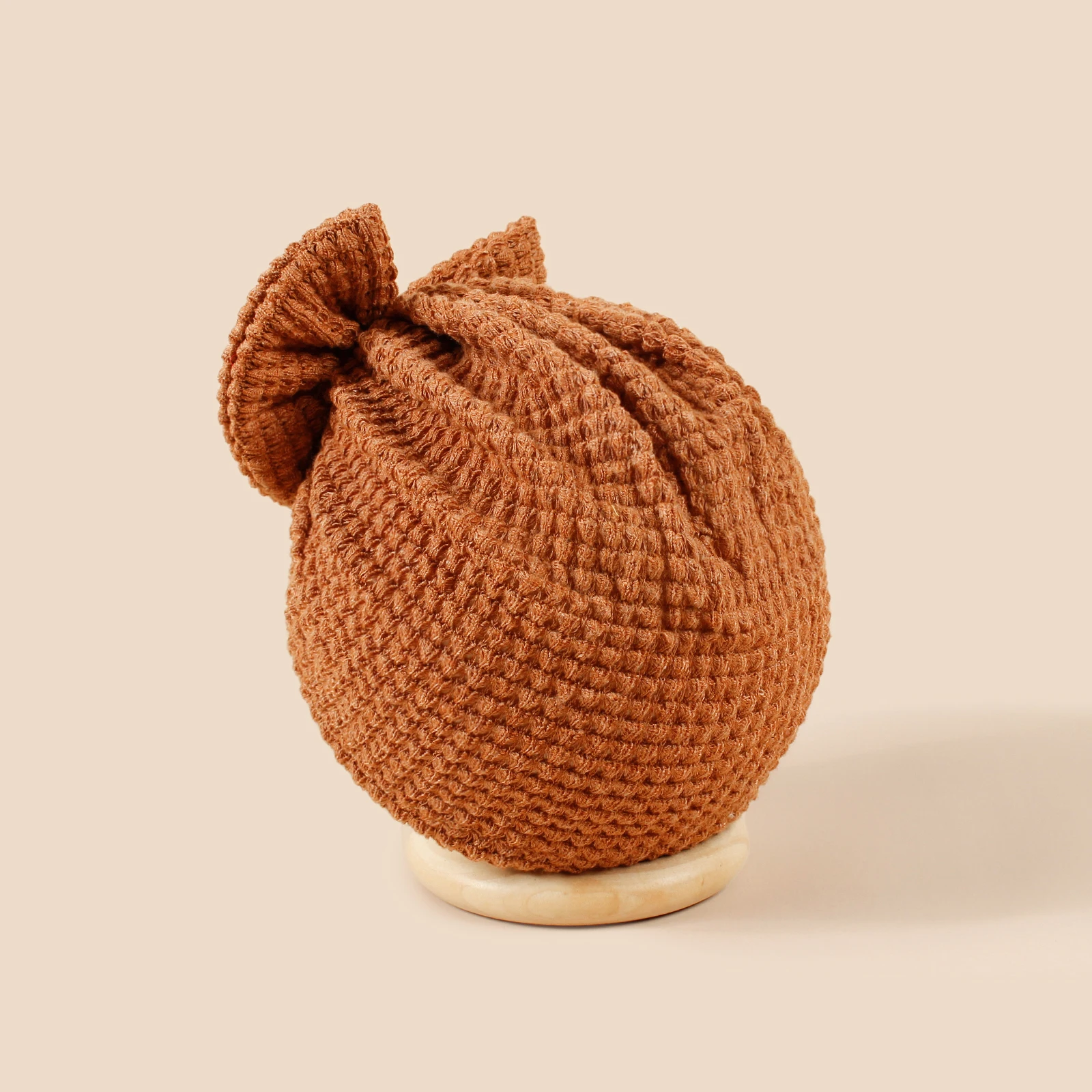 LILIGIRL, новый стиль, детский тюрбан с вафельным бантом, вязаная крючком шапочка для девочек, милые аксессуары для головы для вечеринки, детская дышащая шапка