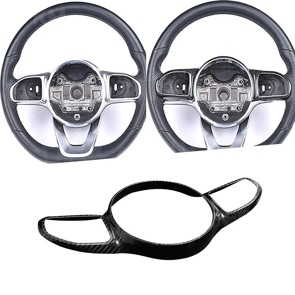 Carbon Fiber Steer Wheel button Frame Central Control Sticker for Mercedes Benz CLA A Class W118 CLA200 260 A180 AMG 2020+