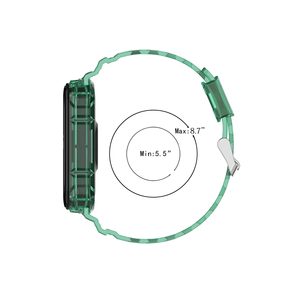 Pulseira de relógio para xiaomi mi banda 7 cinta esporte pulseira de silicone macio moldura de pulso para pulseira miband 7 caso