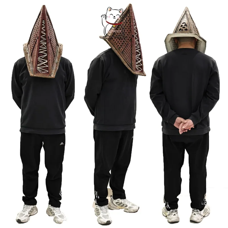 TV Silent Hill Red Pyramid Cosplay Maske Latex-Helm Halloween-Party Schminkball Kostüm Oster-Requisiten Erwachsenen-Rollenspiel Zubehör