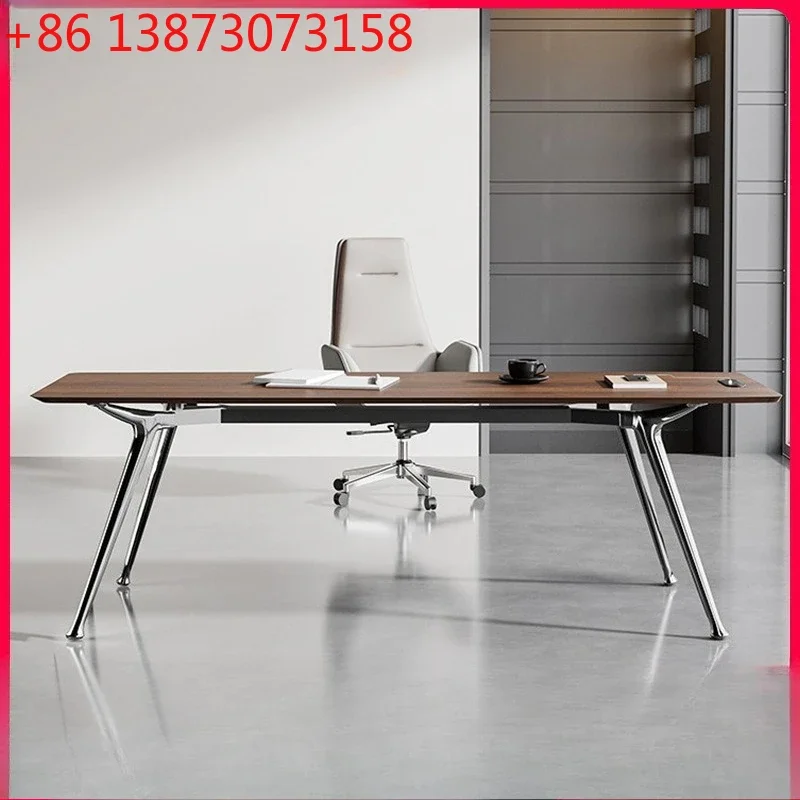 Light luxury boss desk, simple modern manager desk, large class  supervisor table and chair combination designer home desk