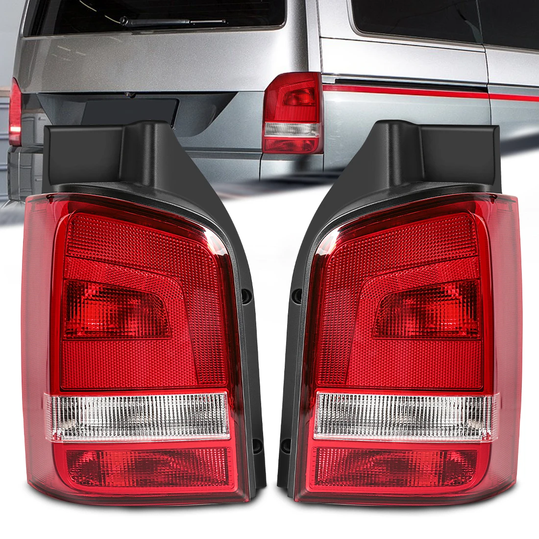 

For VW Transporter Multivan T5 2003 2004 2005 2006 2007 2008 2009 Car Tail Light Assembly Brake Taillamp 7E5945095E 7E5945096E