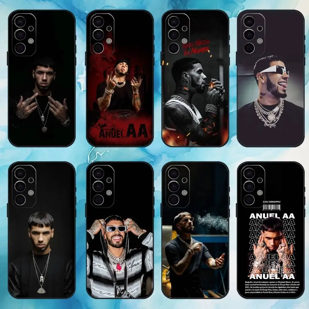 

Rapper A-Anuel A-AA Cool Phone Case For Samsung S25,24,23,22,30,21,10,9,Ultra,Plus,Lite,FE,4,5 G Soft Black Case