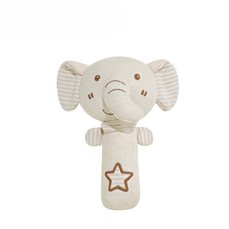1PCS 0-6 เดือน Baby Hand Shaker ช้างน่ารักกระต่ายสิงโต Appease หมีทารกของเล่น Soothing Sleep Anti-กระโดดนุ่มน้ําหนักเบา