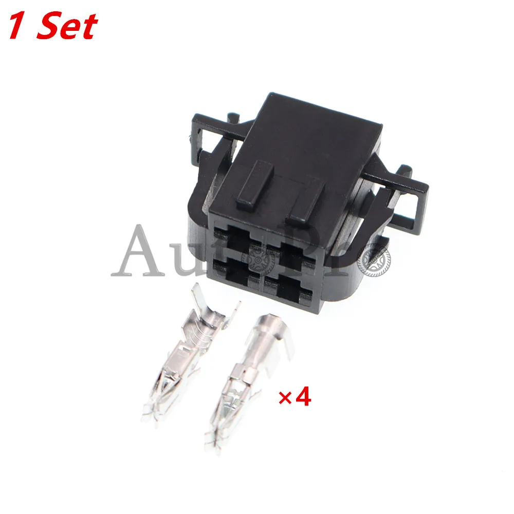 1 Set 4 Hole 6.3 Series 1J0972772 Car Large Current Plastic Housing Cable Connector AC Assembly For VW Audi 1J0 972 772