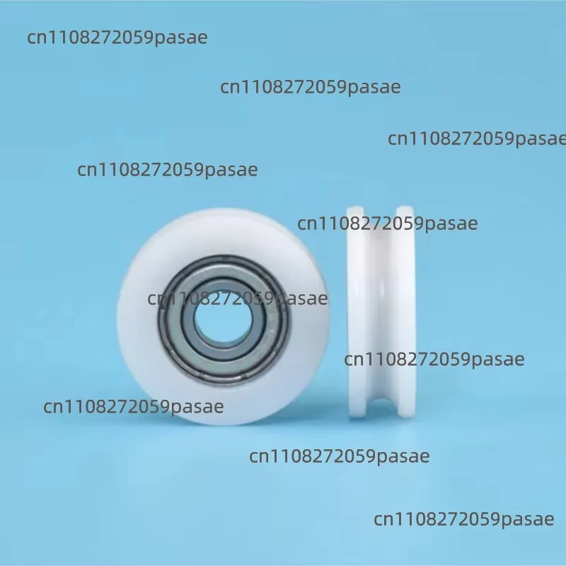 12Pcs 5x19x6 695zc Wire Wheel Passing Through R1.4 Guide Wheel Passive Driven Groove POM Resin