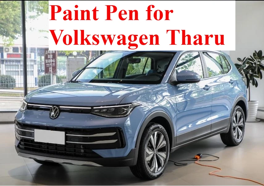 

Ручка для ремонта краски Volkswagen Tharu, оригинальная белая карбоновая кристально-серая ручка для ретуши 2 в 1, подходит для ремонта царапин
