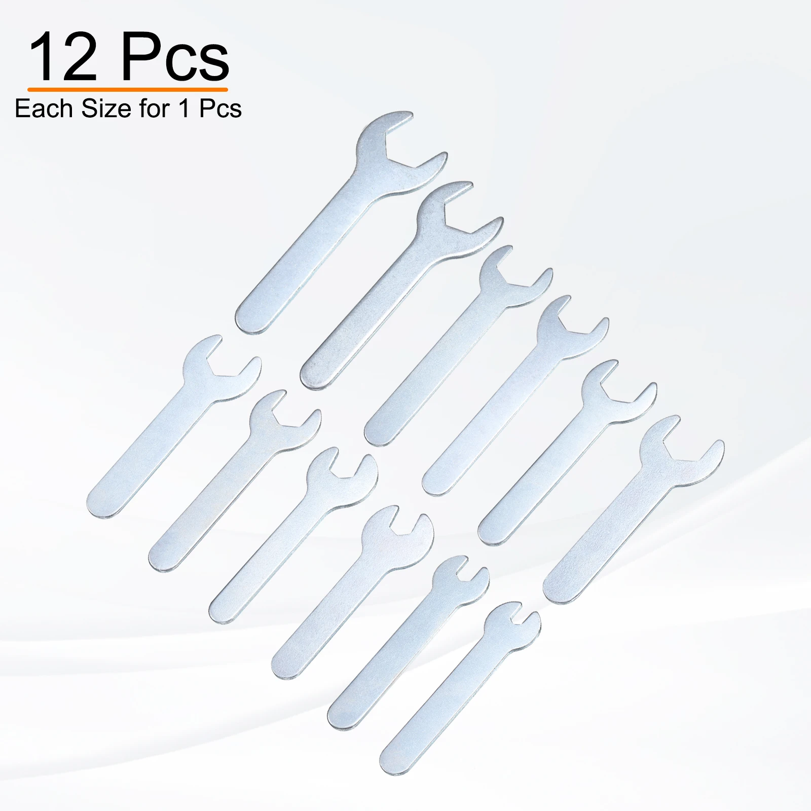 Open End Wrench 4/5.5/7/8/11/12/13/15/17/19/22/23mm Metric U-Shaped Single Open Ended Spanner Super Thin Small Flat Head Wrench