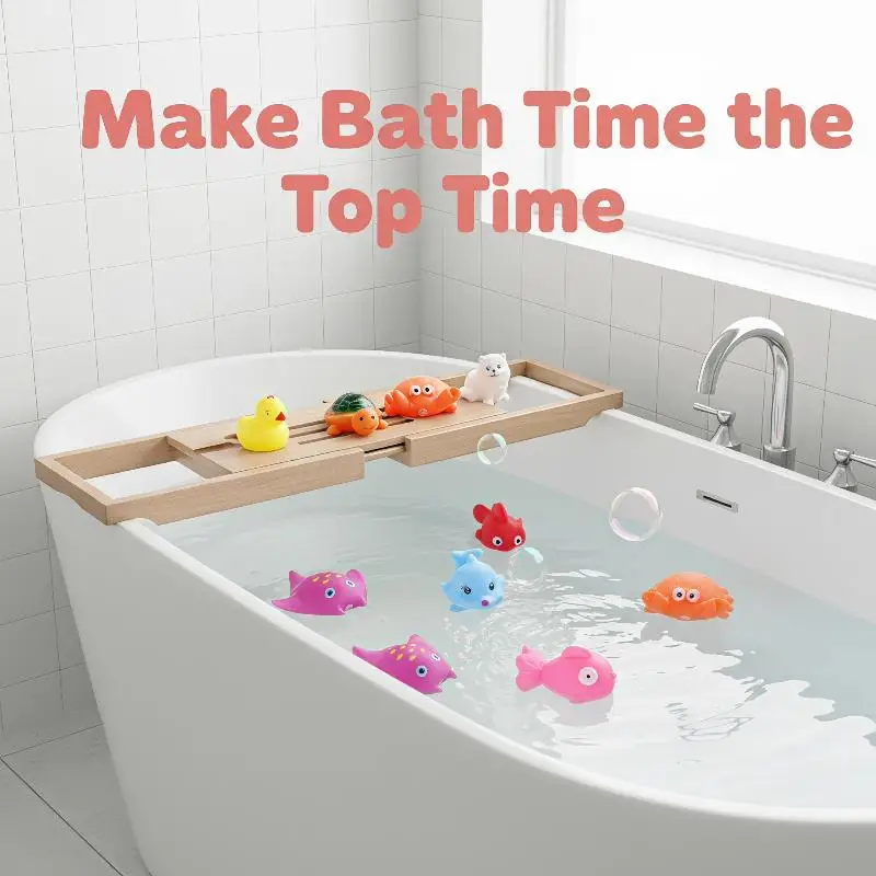 

2026 NEW 10Pcs Cute Animal Squeaky Baby Bath Toys Soft Float in Water for Toddler Boys Girls Bathtub Shower Play Set Gift
