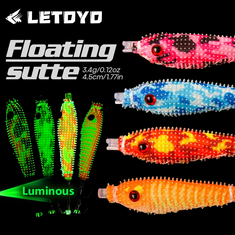 Letoyo Egi luminoso – Flotante 45mm para calamar, pulpo y sepia