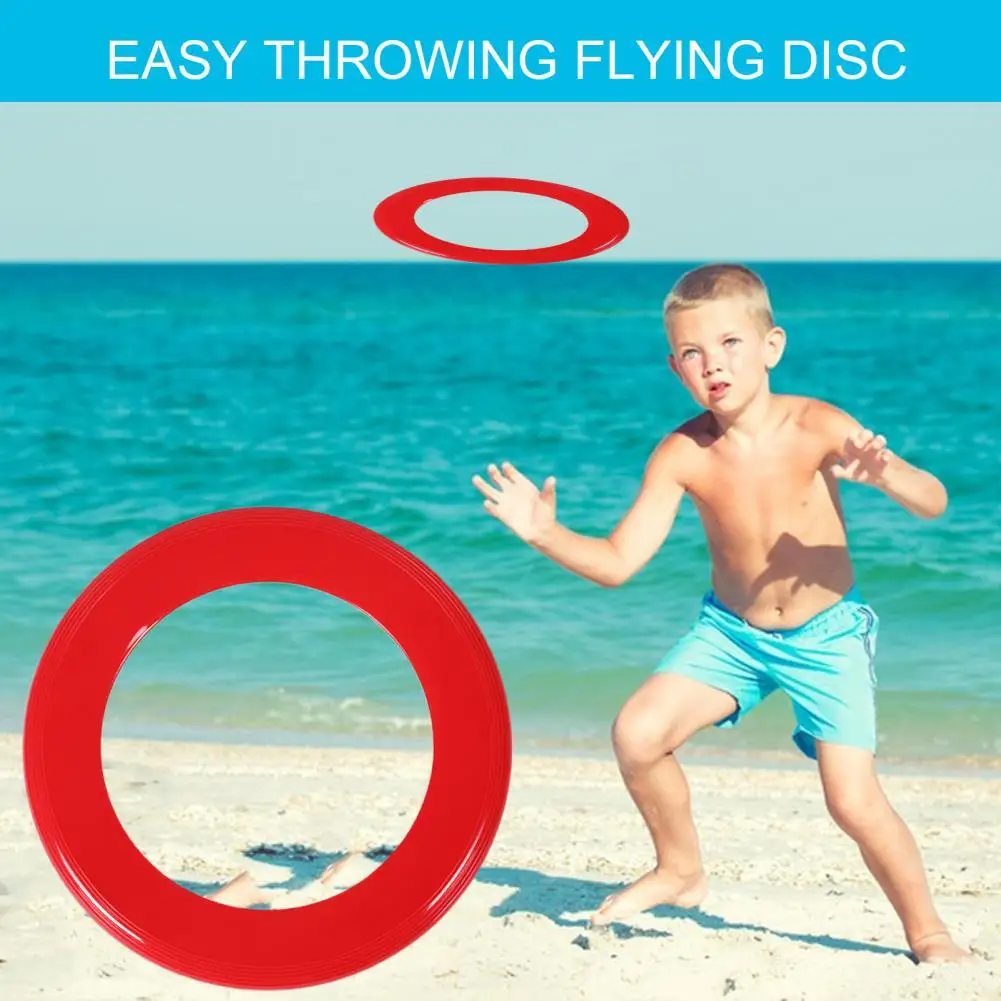 Flying Disc Ring Toy Easy Throwing Flying Disc Colorful Flying Disc Ring Game for Kids Outdoor Fun Hollow for Beach for Boys