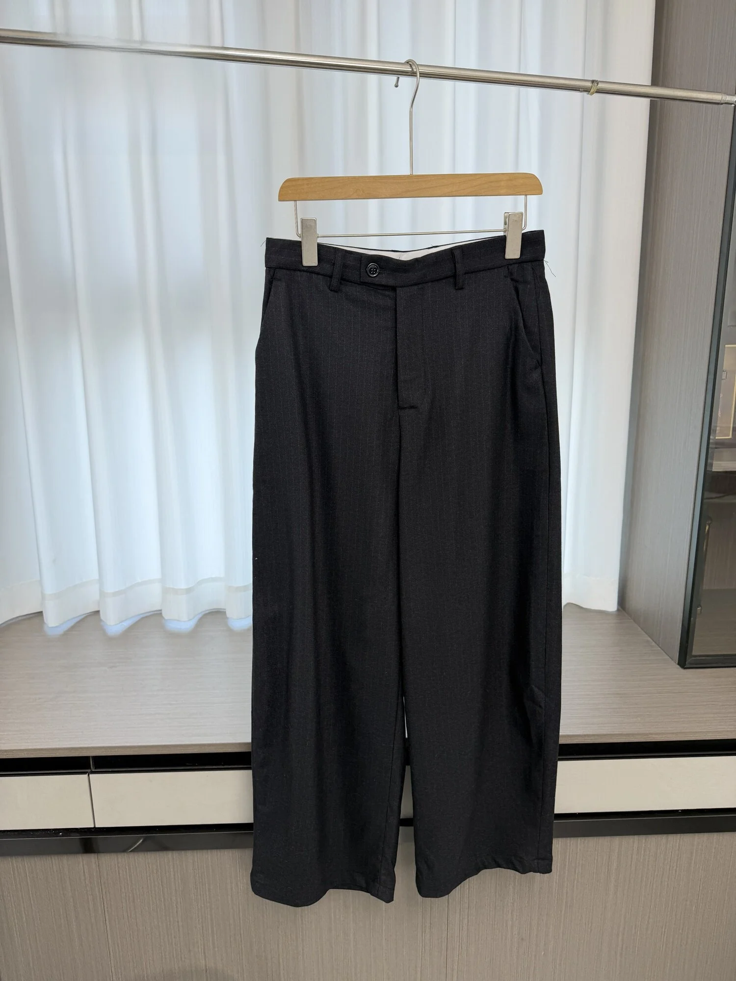 Calças Casuais Masculinas Minui com Corte Reto, Confortáveis para o Dia a Dia, Estilo Primavera, Padrão Escuro, Calças de L...