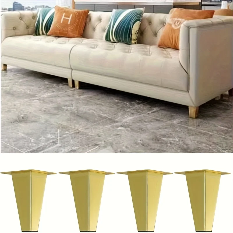 

10/15 см, 4 шт., сверхпрочные металлические ножки для мебели — современные квадратные ножки для стола с матовой отделкой, опорные ножки для мебели