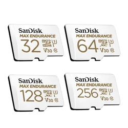 Scheda microSD SanDisk MAX ENDURANCE 32GB 64GB 128GB 256GB Scheda di memoria U3 4K Full HD per registratori di guida e telecamera di sorveglianza