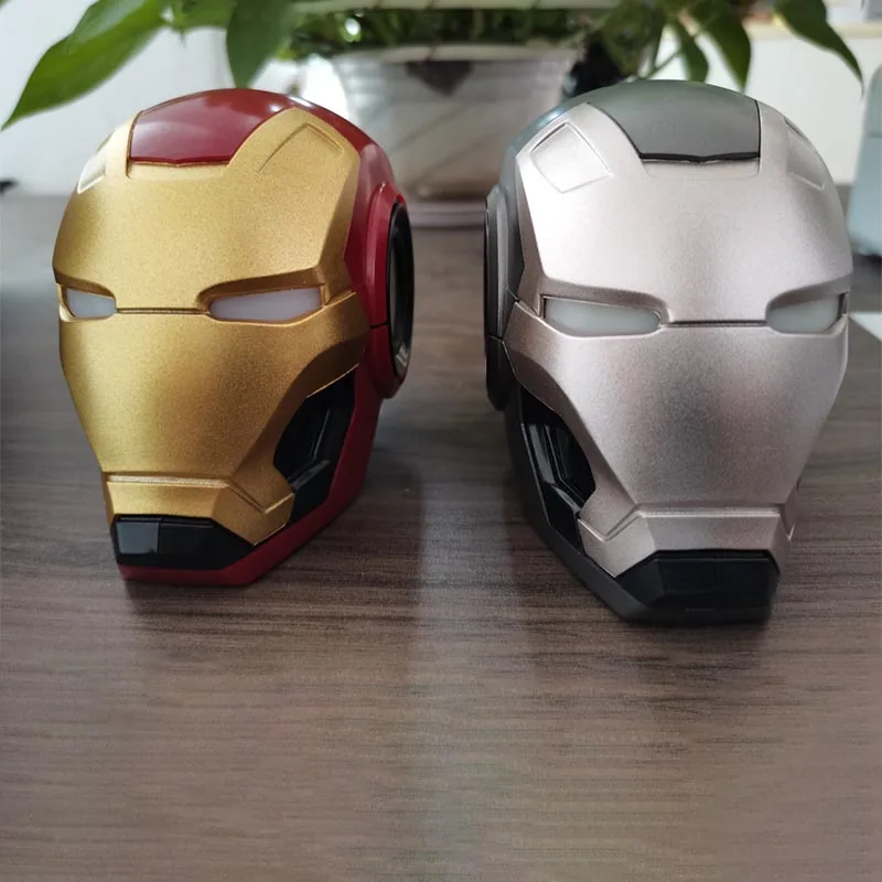 Hottoy Bumblebee Iron Man Thanos Joint Drahtloser Bluetooth-Lautsprecher Anime Cartoon Subwoofer Auto Zuhause Musikassistent Geburtstagsgeschenk