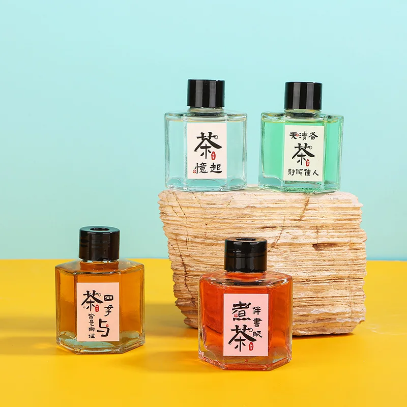 Aceites difusores de caña de la serie de té chino de 50ml, aceites de aromaterapia baratos y dulces, ambientador con fragancia para oficina/hogar, regalo para buen sueño