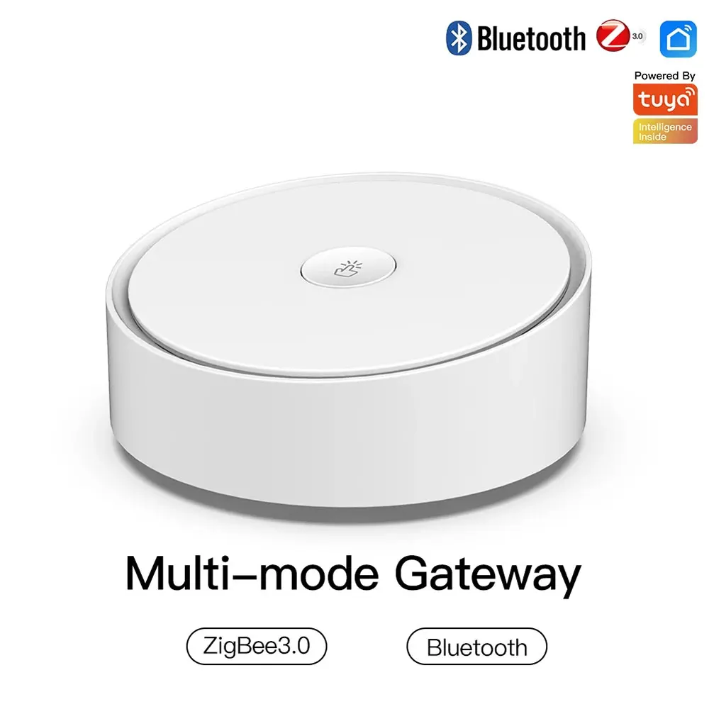 Tuya Zigbee Gateway Hub Smart Home Bridge Synthesis Link includ Bluetooth/Zigbee Hub and Multi-mode Gateway Remote Controller