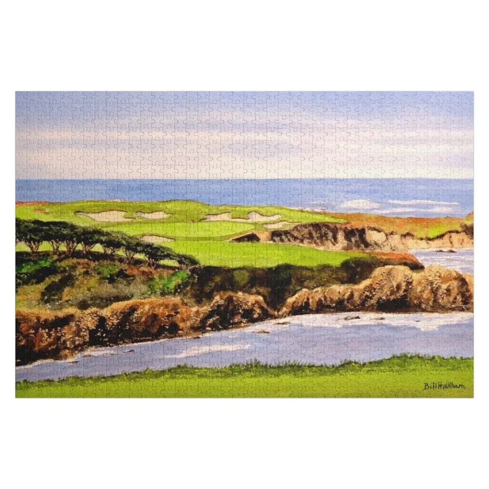 Cypress Point Golf Course 16th Hole Jigsaw Puzzle Game Children Wood Photo Personalized Puzzle